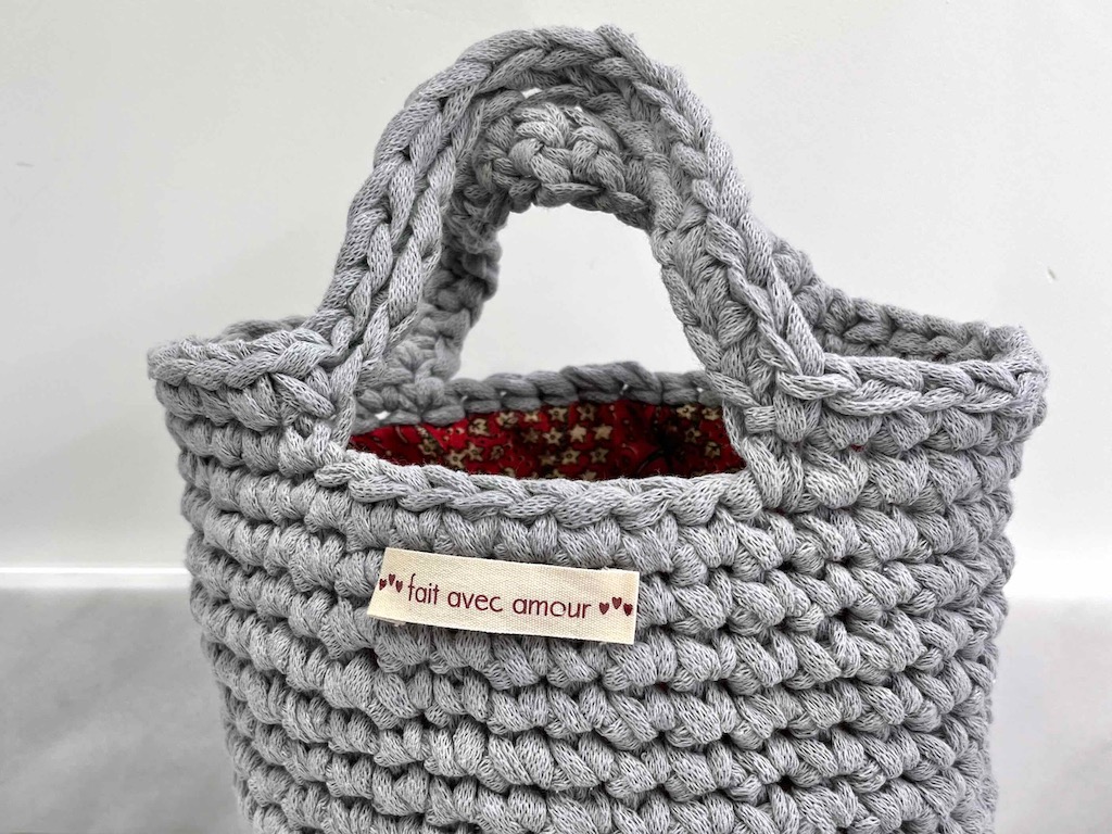 crochet basket bag