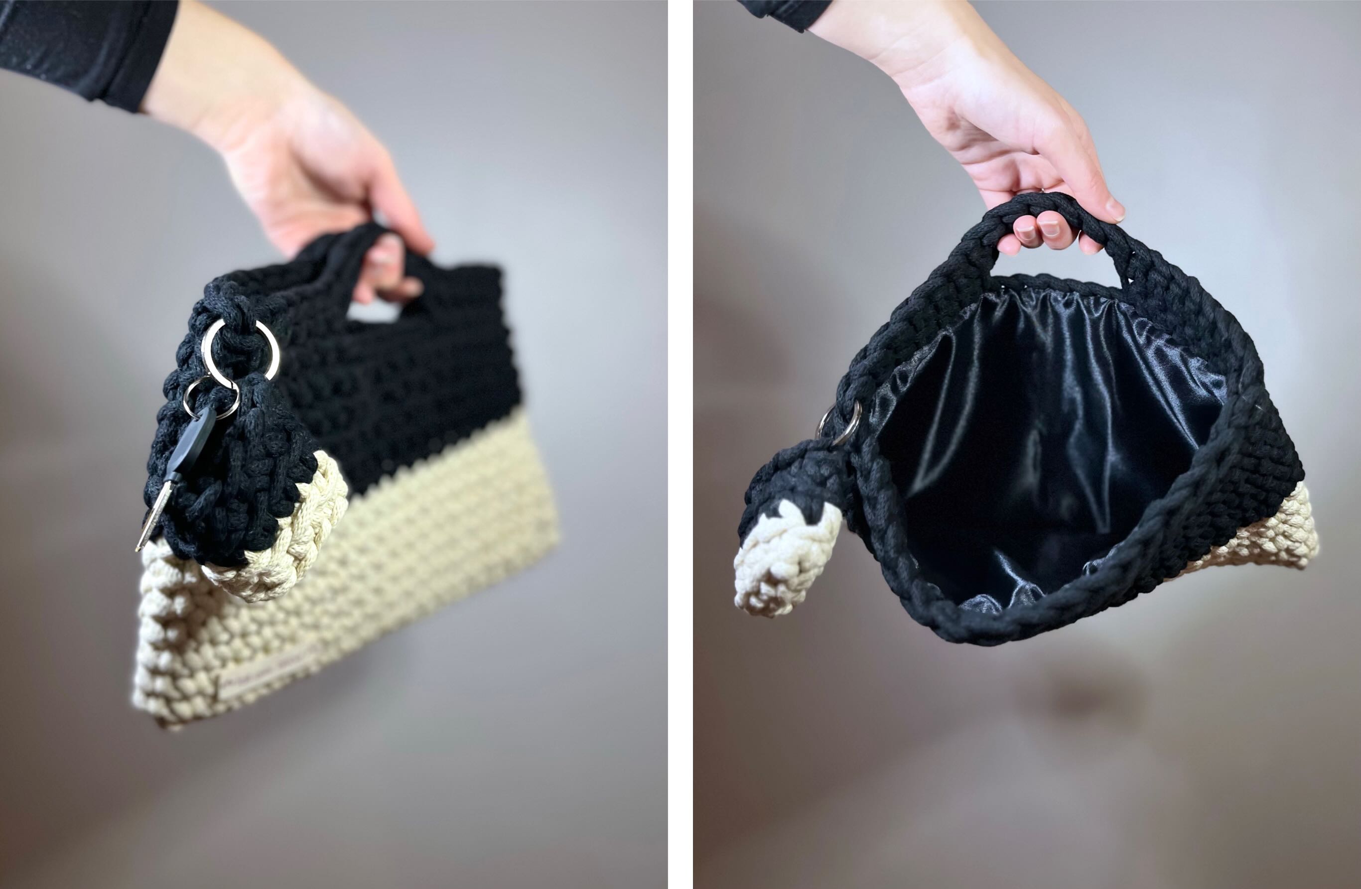 crochet handbag