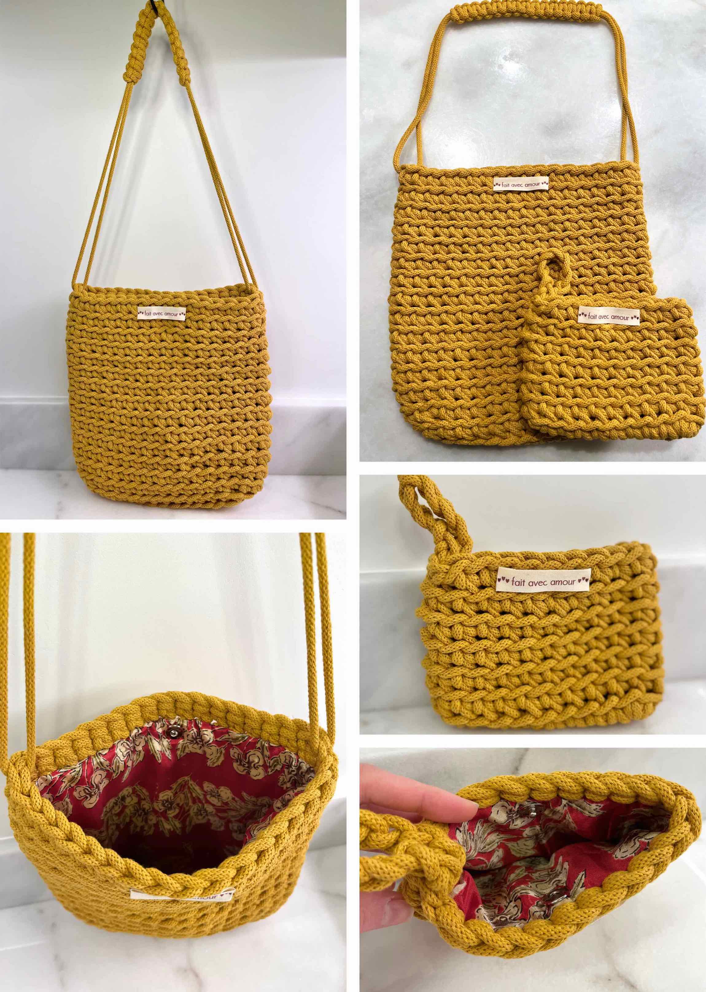 crochet shoulder bag
