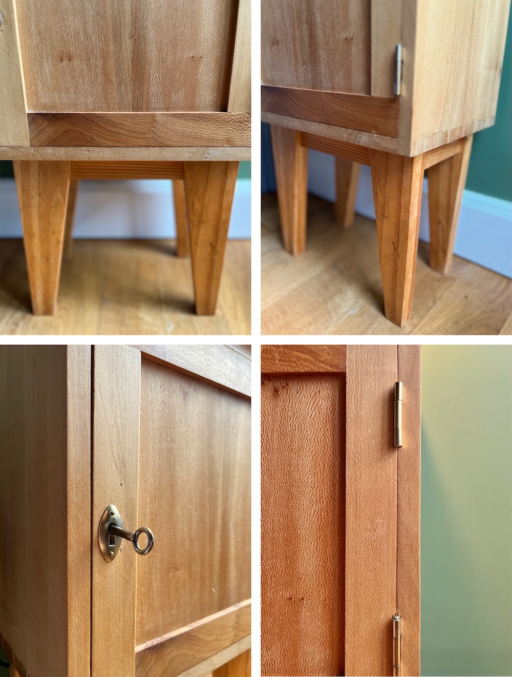 small wood bedside cabinet