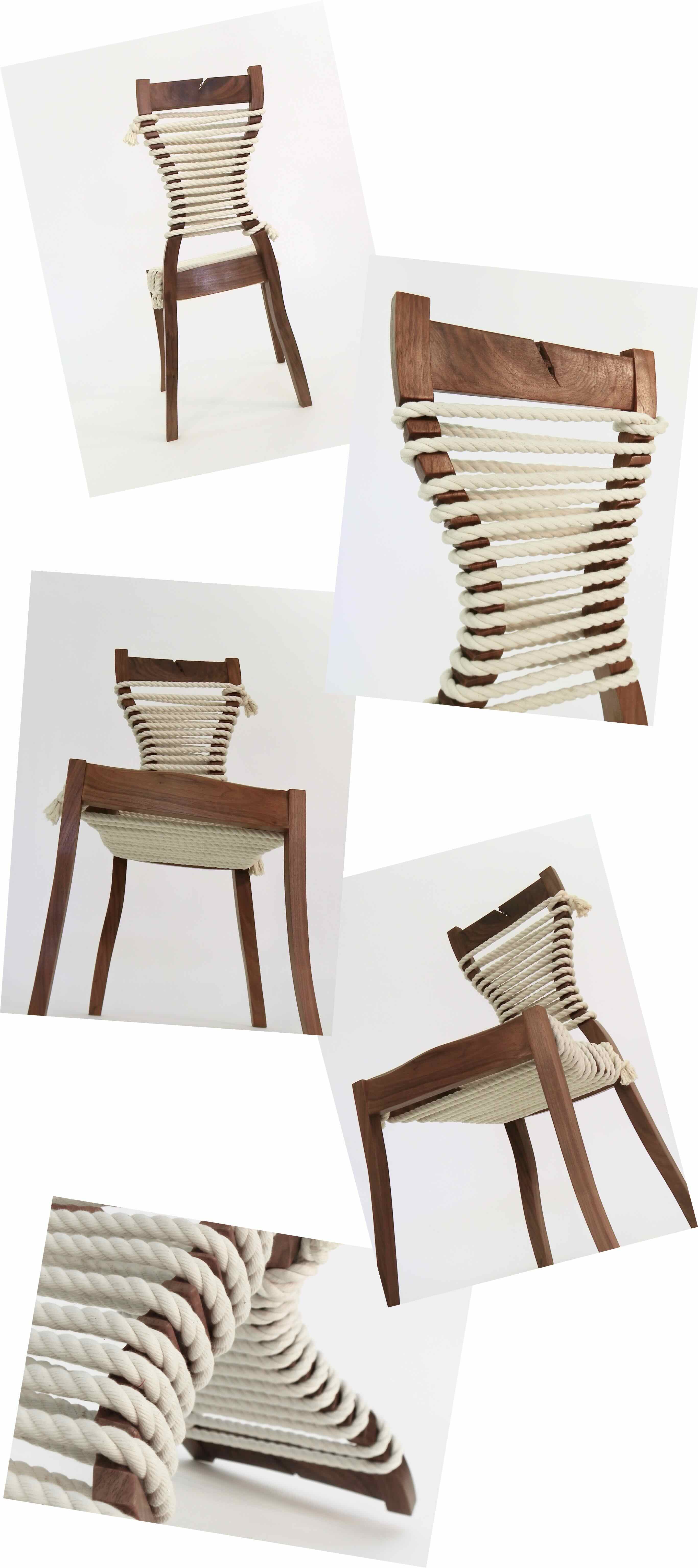 rope tied chair