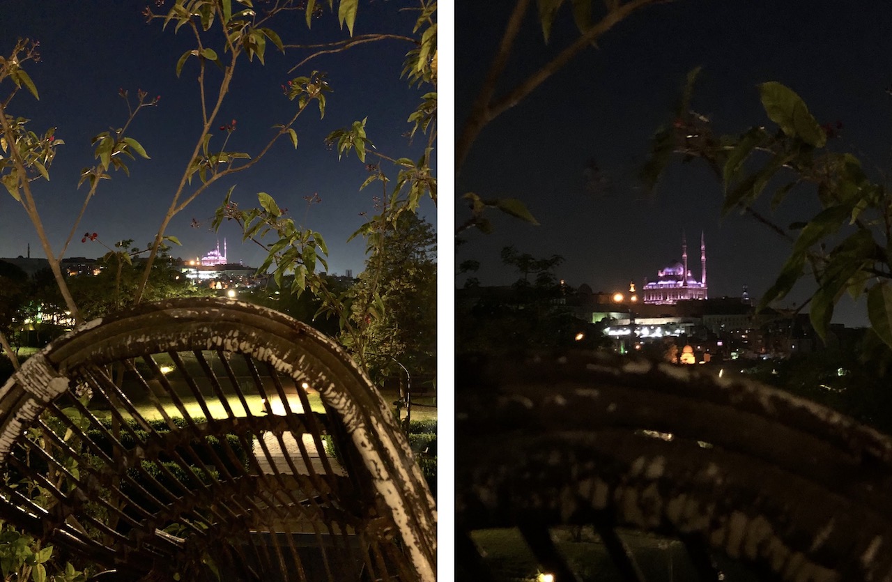 mosque at night