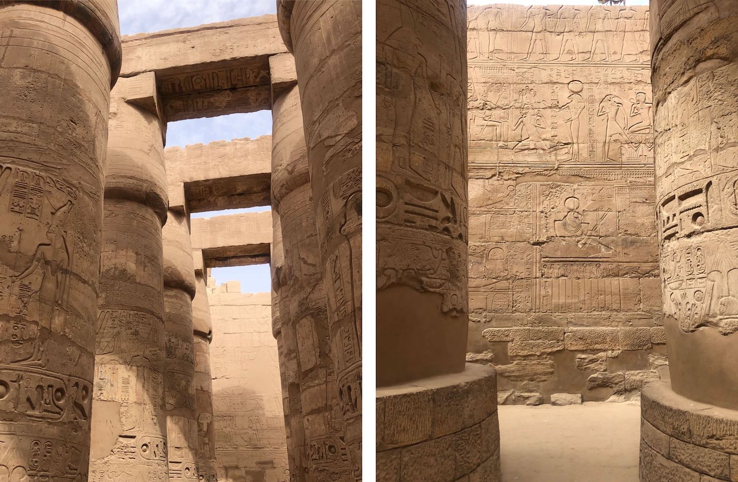 carved columns