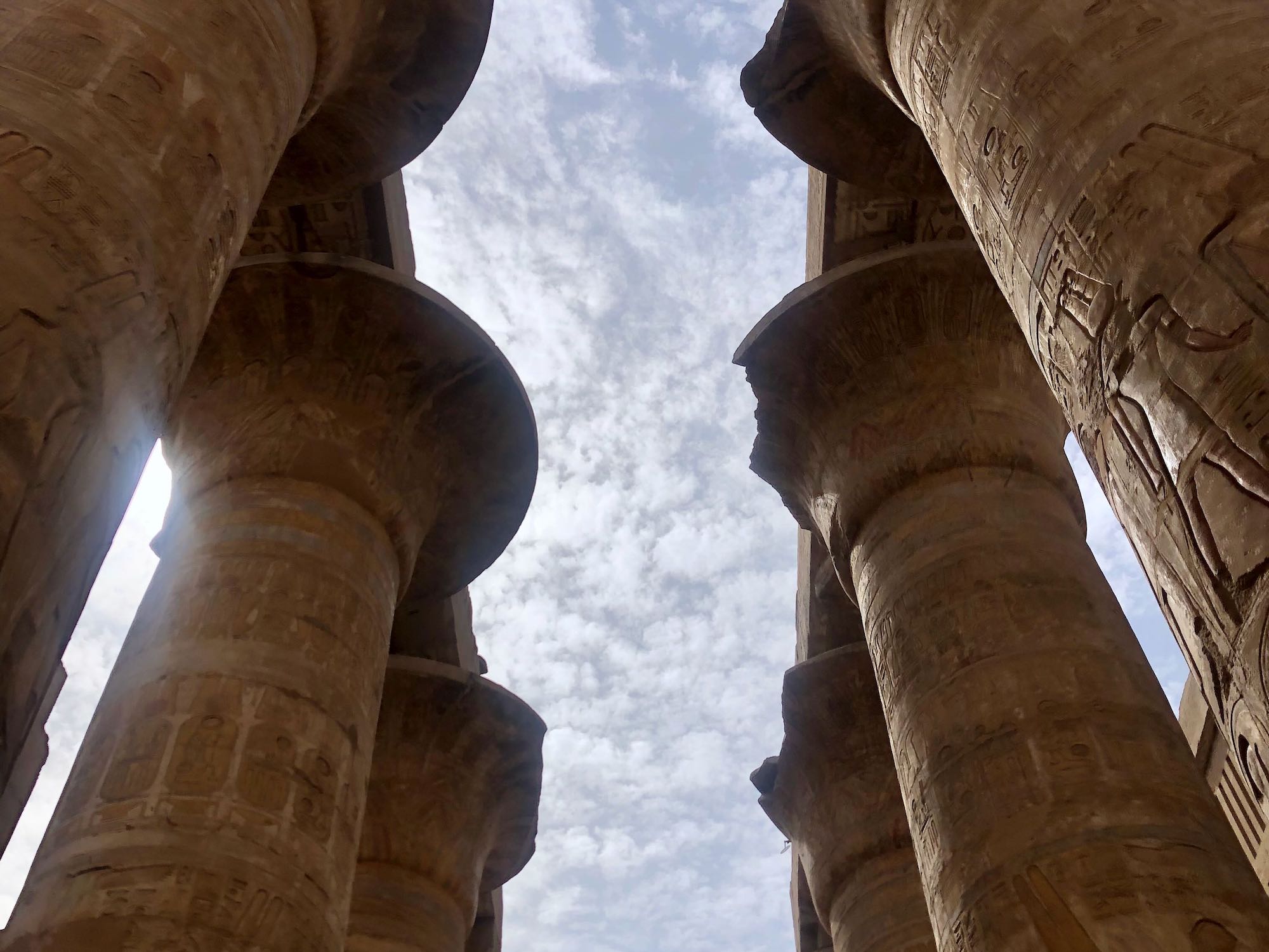 columns and sky