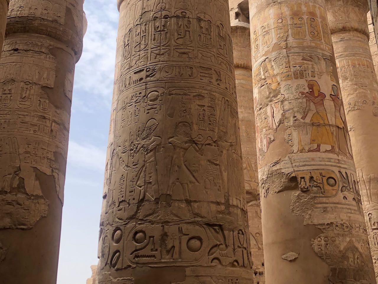 columns and sky
