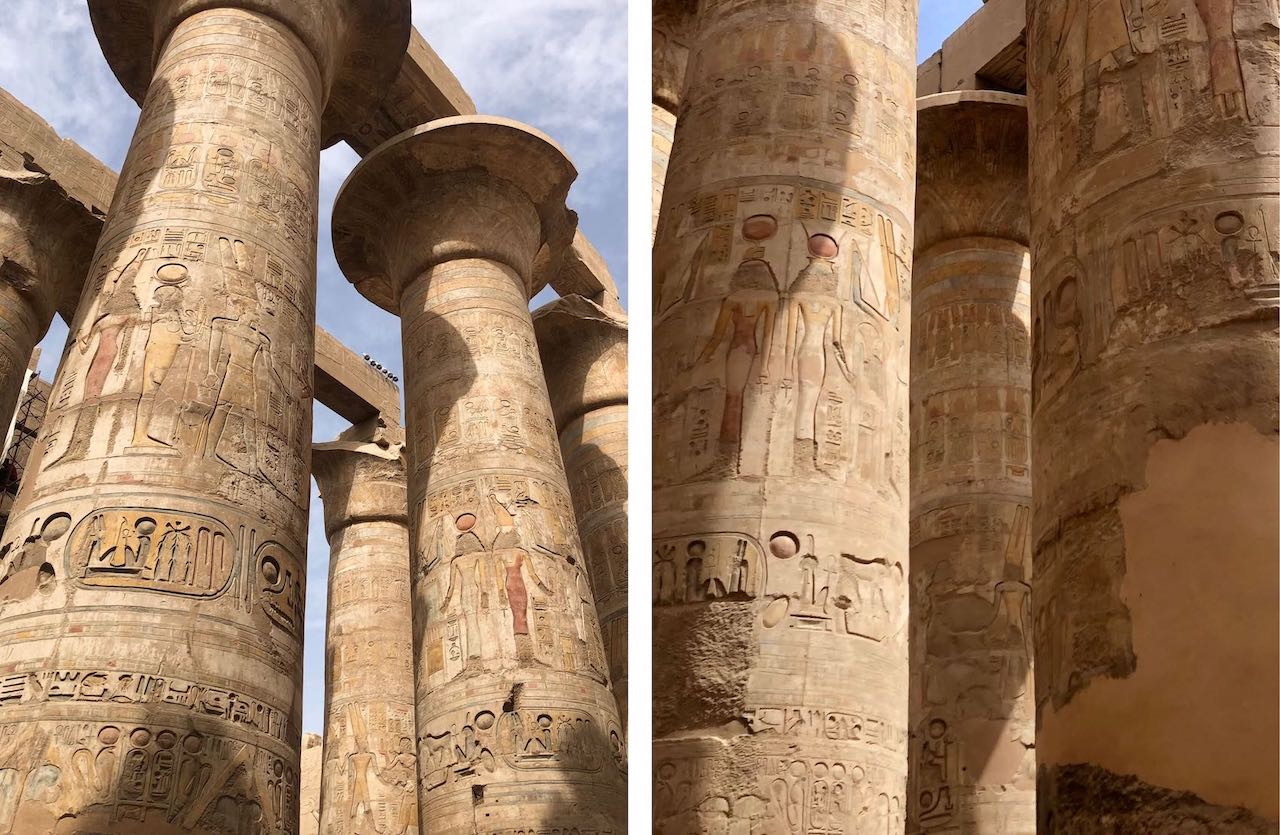 columns and sky