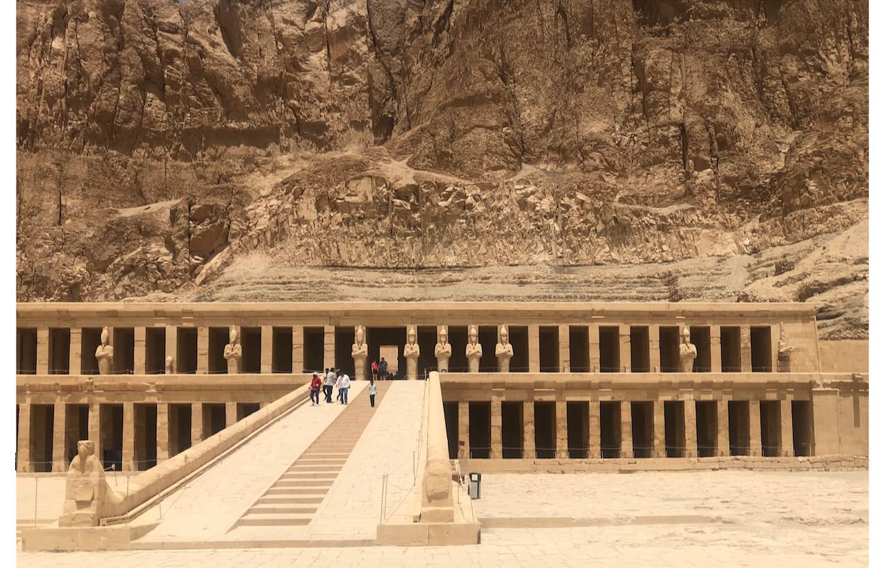 stone temple with columns