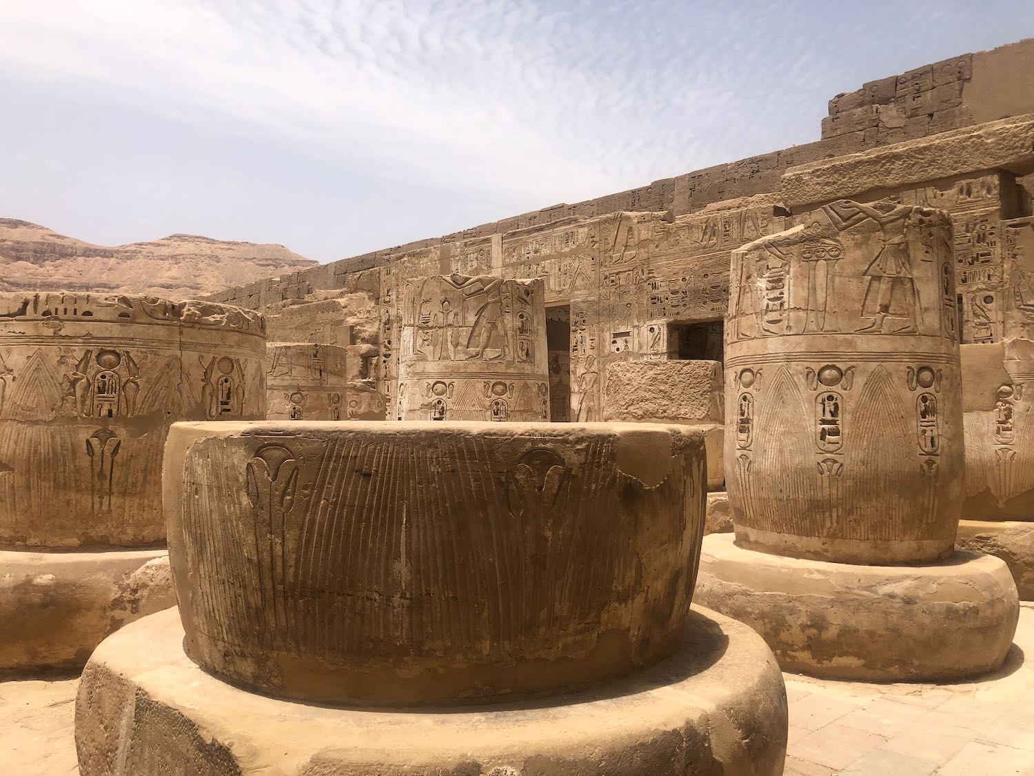 cut off stone columns