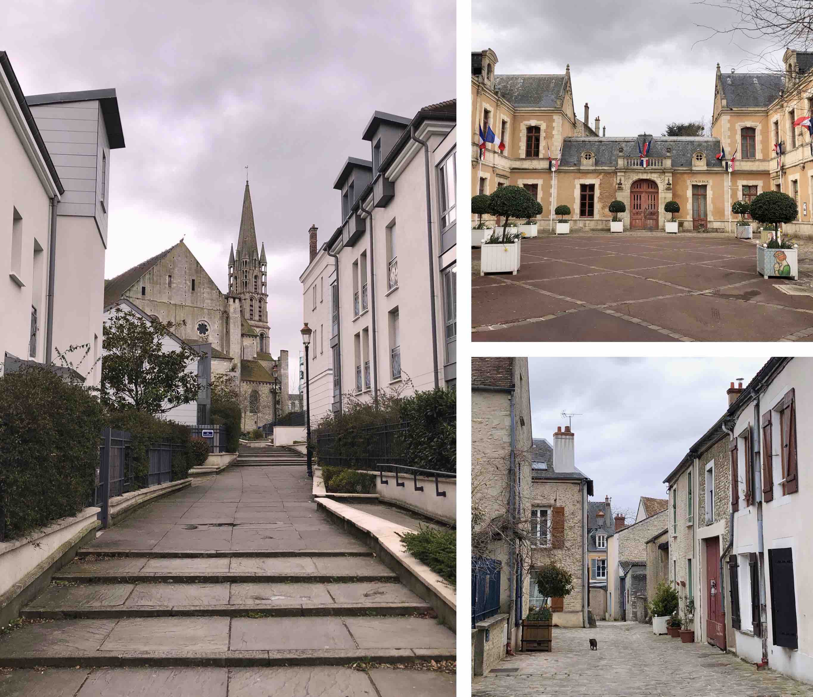 church, townhall and street