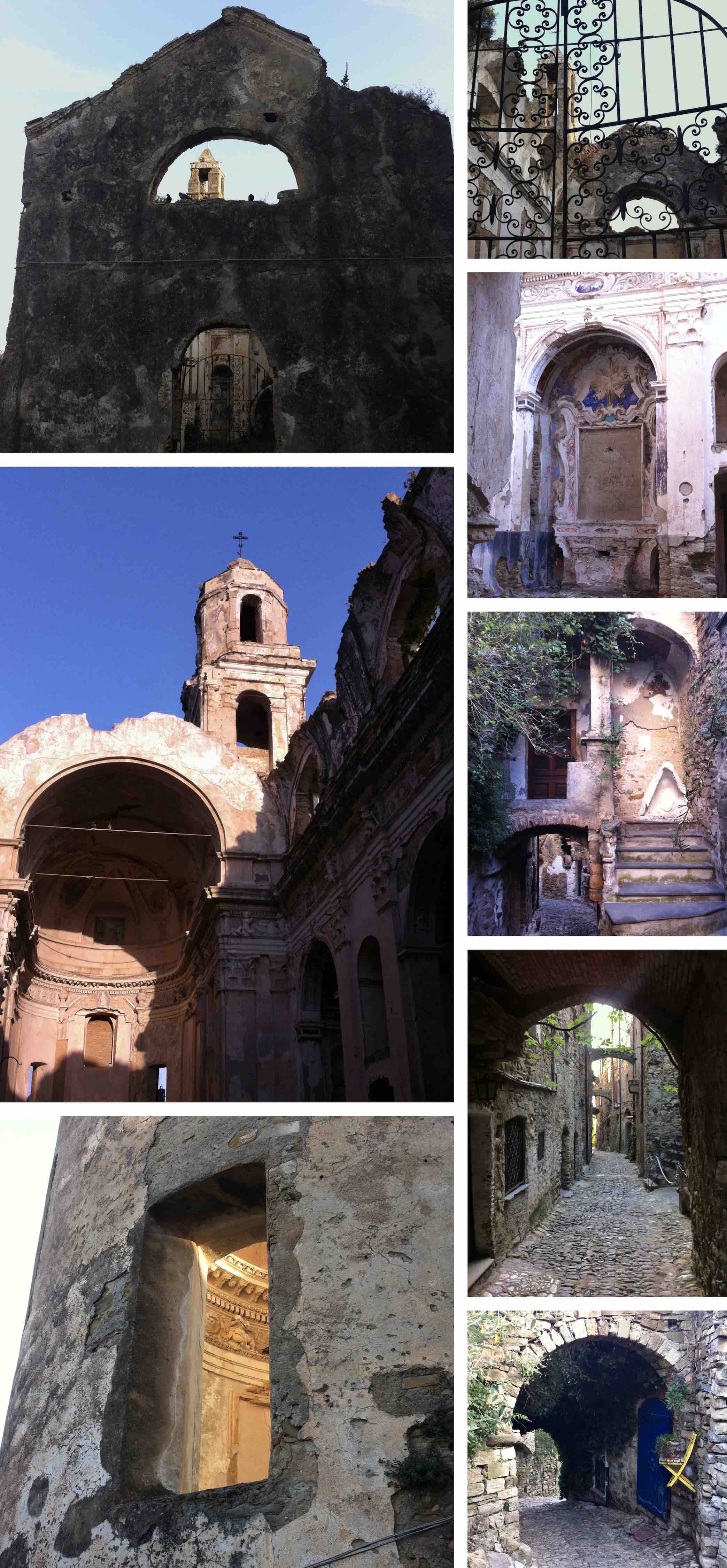 church ruins and arches