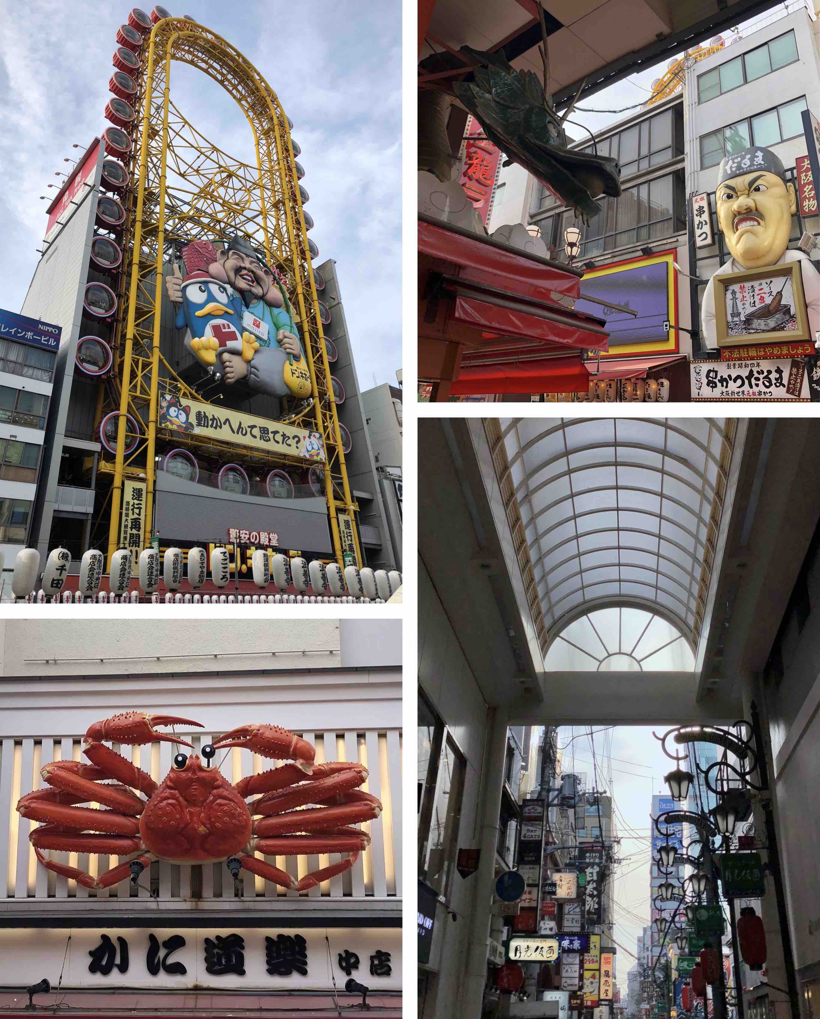 ferris wheel and street signs